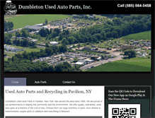 Tablet Screenshot of dumbleton.com